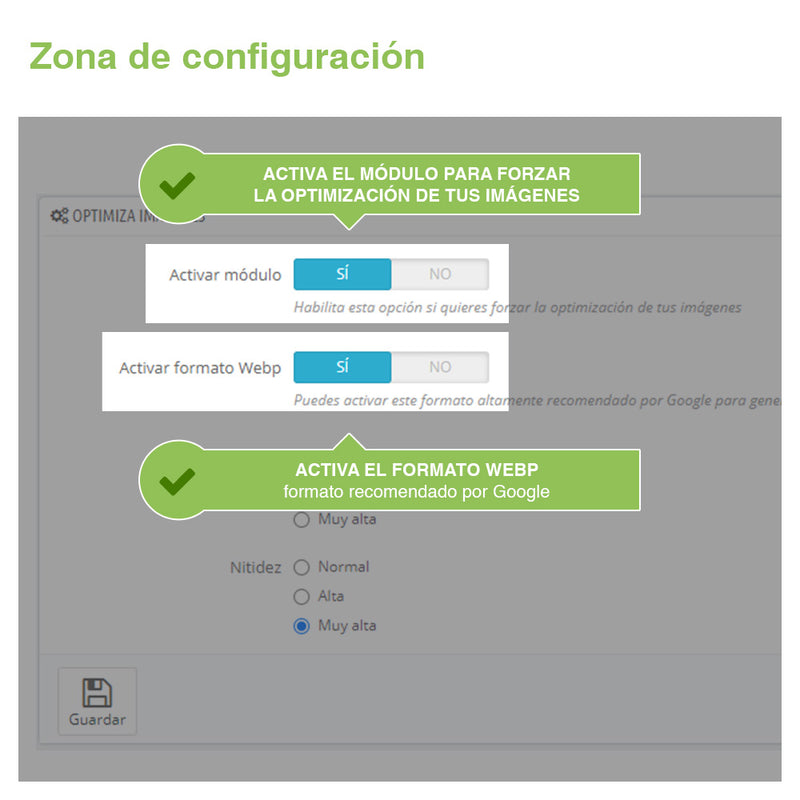 Módulo Prestashop Optimizador de Imágenes Premium y conversor a Webp