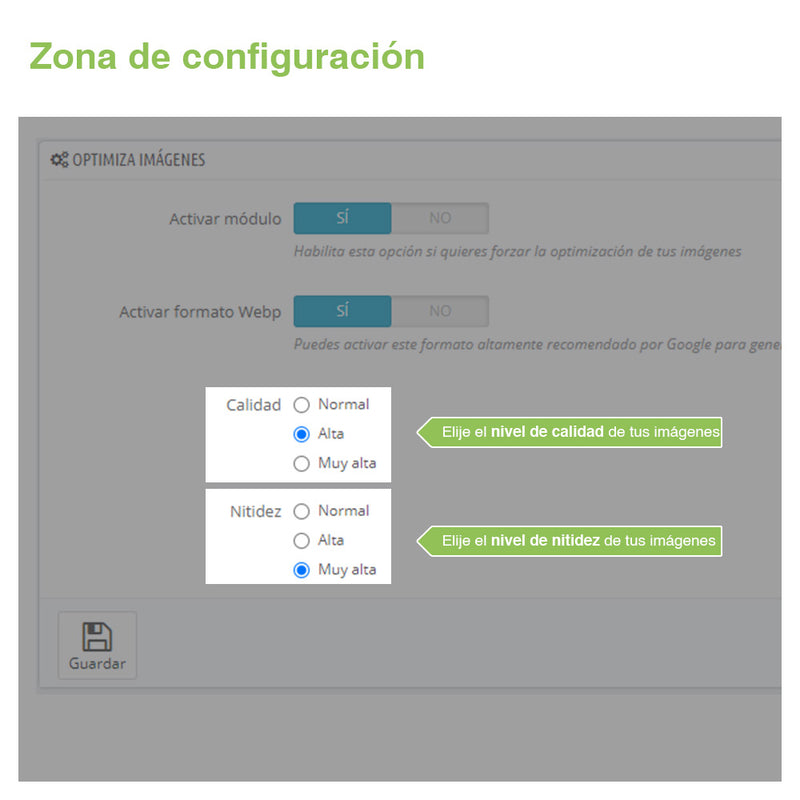 Módulo Prestashop Optimizador de Imágenes Premium y conversor a Webp